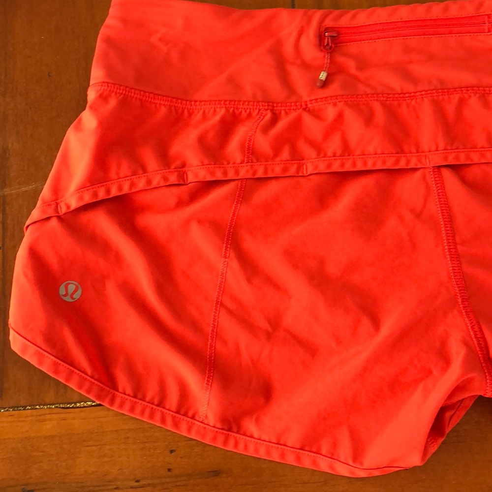 Lululemon red speed up short